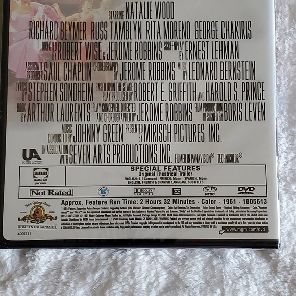 West Side Story 1961 Movie DVD - Picture 5 of 6